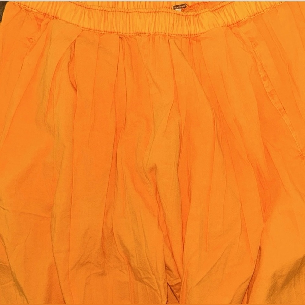 NWOT Free People S To the Sky Parachute 🪂 Pants in Tangerine Orange New $78 - Picture 4 of 8